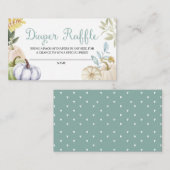 秋のカボチャ秋のおむつのラッフルのエンクロージャカード エンクロージャーカード (正面/裏面)