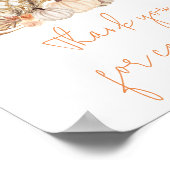 秋のカボチャ秋の恋に感謝来します ポスター (角)