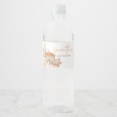 秋のカボチャ秋インラブ ペットボトルラベル (正面)