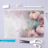 秋のカボチャ紅葉素朴デクページ 薄葉紙 (クラフト)