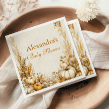 秋のカボチャ素朴の赤ちゃんシャワー