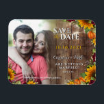 秋のカボチャ素朴バラひまわりフォトマグネット マグネット<br><div class="desc">秋のカボチャ素朴バラひまわりフォトマグネット。詳細を編集して写真お気に入りのを挿入し、完了!</div>