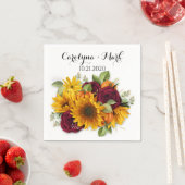 秋のカボチャ素朴結婚のナプキン スタンダードカクテルナプキン (インサイチュ)