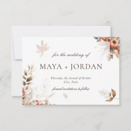 秋のカボチャ結婚の収穫発表 セーブザデート