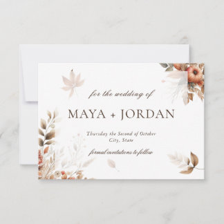 秋のカボチャ結婚の収穫発表 セーブザデート