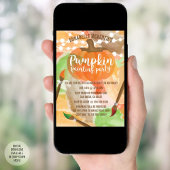 秋のカボチャ絵画のパーティの招待状 招待状