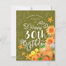 秋のカボチャ緑 シーズンカード