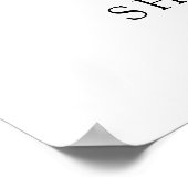 秋のカボチャ花模様ベビーシャワーウェルカムサイン ポスター (角)