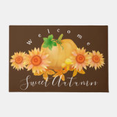 秋のカボチャ茶 ドアマット (正面)