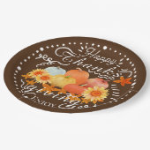 秋のカボチャ茶 ペーパープレート (アングル)