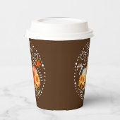 秋のカボチャ茶 紙コップ (左)