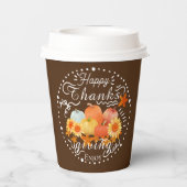 秋のカボチャ茶 紙コップ (裏面)