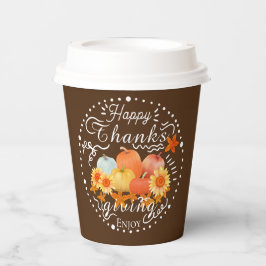 秋のカボチャ茶 紙コップ