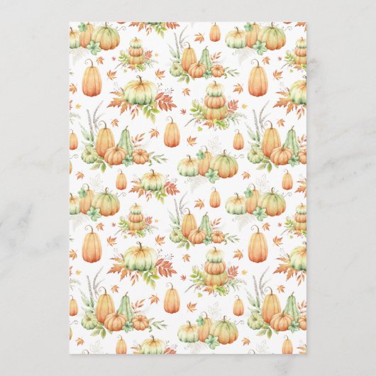 秋のカボチャ葉の素朴友だちディナー メニュー (裏面)