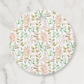 秋のカボチャ赤ちゃんシャワーありがとう フェイバータグ (裏面)