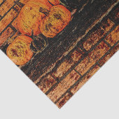 秋のカボチャ黒オレンジレンガ 薄葉紙 (詳細)