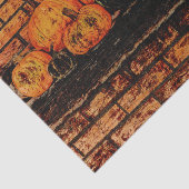 秋のカボチャ黒オレンジレンガ 薄葉紙 (詳細)