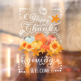 秋のカボチャ ウィンドウサイン