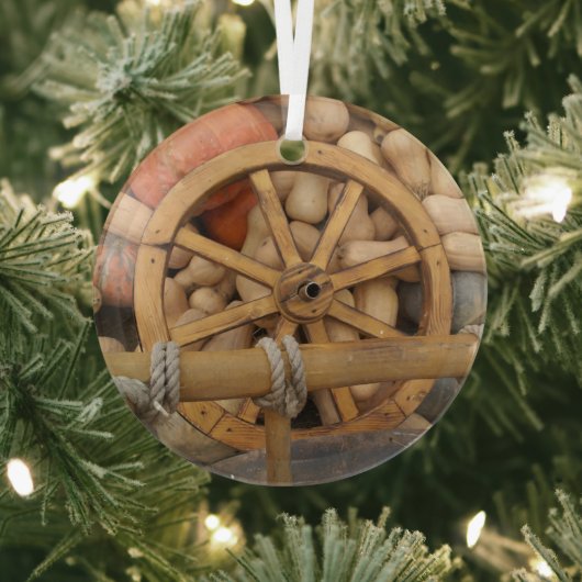 秋のカボチャ ガラスオーナメント (インサイチュ)