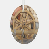 秋のカボチャ ガラスオーナメント (正面左)