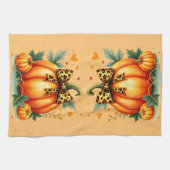 秋のカボチャ キッチンタオル (横)