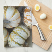 秋のカボチャ キッチンタオル (四つ折り)