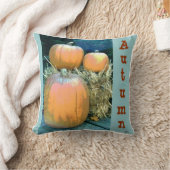 秋のカボチャ クッション (ブランケット)