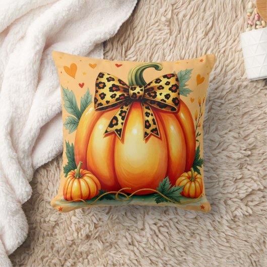 秋のカボチャ クッション (ブランケット)
