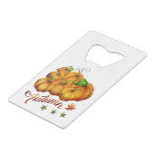 秋のカボチャ クレジットカード栓抜き (正面アングル)