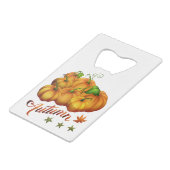 秋のカボチャ クレジットカード栓抜き (裏面アングル)