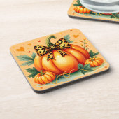 秋のカボチャ コースター (左側)