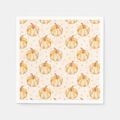 秋のカボチャ スタンダードカクテルナプキン (正面)