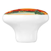 秋のカボチャ セラミックノブ (側面)