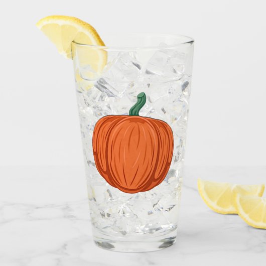 秋のカボチャ タンブラーグラス (アイス正面)