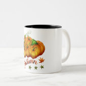 秋のカボチャ ツートーンマグカップ (正面右)