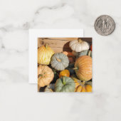 秋のカボチャ ノートカード (正面/裏面インサイチュ)