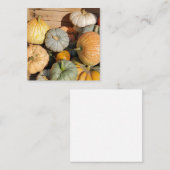 秋のカボチャ ノートカード (正面/裏面)