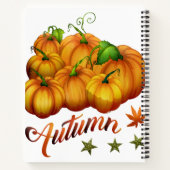 秋のカボチャ ノートブック (裏面)