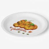 秋のカボチャ ペーパープレート (アングル)