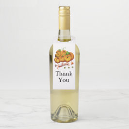 秋のカボチャ ボトルネックタグ