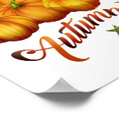 秋のカボチャ ポスター (角)