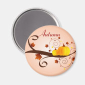 秋のカボチャ – マグネット (正面/裏面)