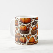 秋のカボチャ・マグ コーヒーマグカップ (正面左)