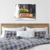 秋のカボチャ – マーサのブドウ畑 キャンバスプリント (インサイチュ (寝室))