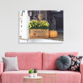 秋のカボチャ – マーサのブドウ畑 キャンバスプリント (インサイチュ (リビング))