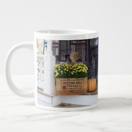 秋のカボチャ – マーサのブドウ畑 ジャンボコーヒーマグカップ