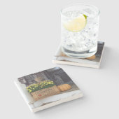 秋のカボチャ – マーサのブドウ畑 ストーンコースター (横)