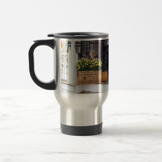 秋のカボチャ – マーサのブドウ畑 トラベルマグ (左)