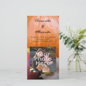 秋のカボチャ、リンゴと葉カラフルの セーブザデート (スタンド正面)