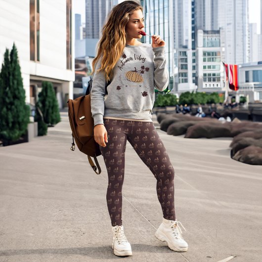 秋のカボチャ レギンス